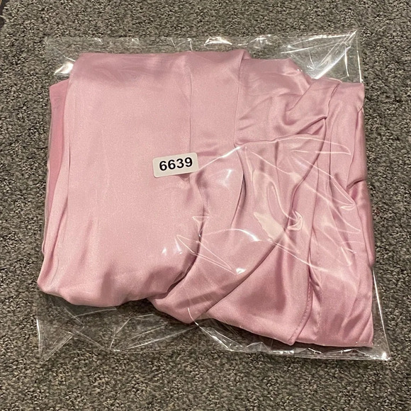 New! ZARA Satin Wrap Dress Blush Pink nwt 16639 - Picture 15 of 15